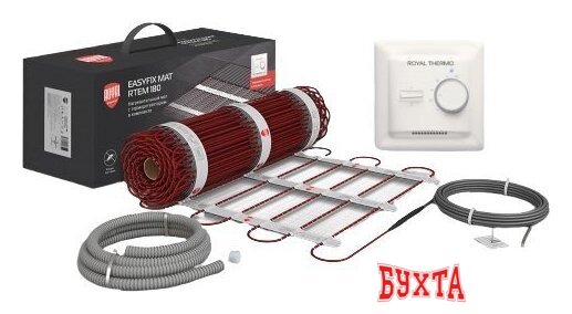 Нагревательный мат Royal Thermo EasyFix Mat RTEM 2-180-4 4 кв.м. 720 Вт (с терморегулятором Basic)