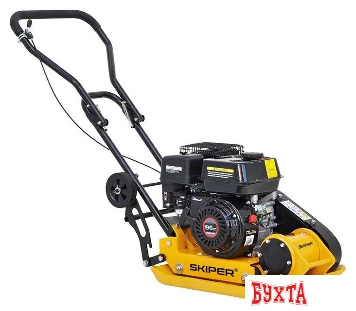 Виброплита Skiper C90L-WM Loncin LC200F (колеса, мат)