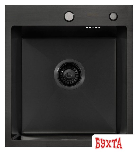 Кухонная мойка ARFEKA ECO AR 450*500 BLACK PVD NANO 2