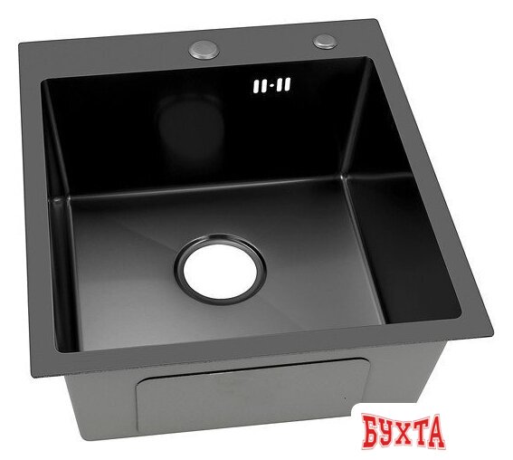 Кухонная мойка ARFEKA ECO AR 450*500 BLACK PVD NANO 3