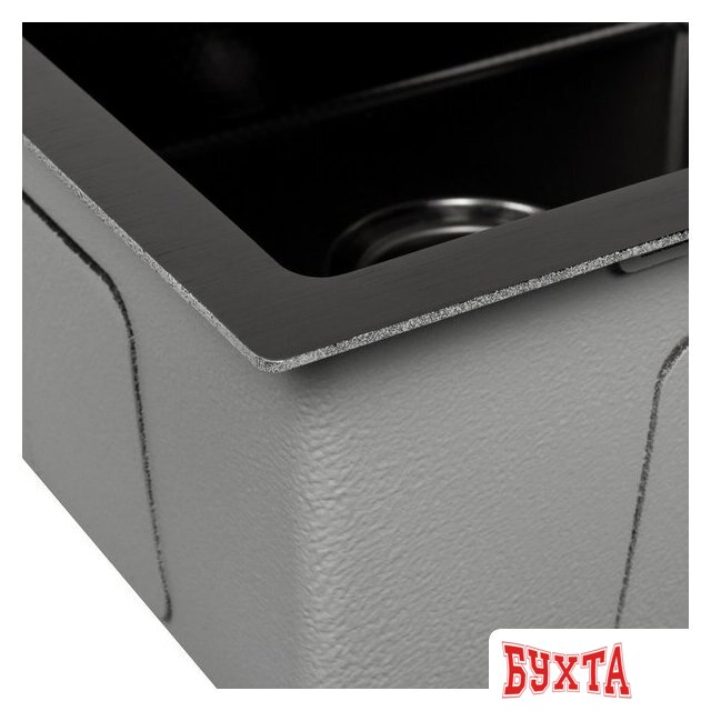 Кухонная мойка ARFEKA Eco AR 500*500 Black PVD Nano Decor 4