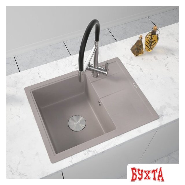 Кухонная мойка ZorG Rock 65 Premium alumetallic