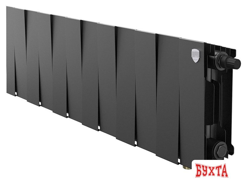 Биметаллический радиатор Royal Thermo PianoForte 200 Черный VR80- 12 секций