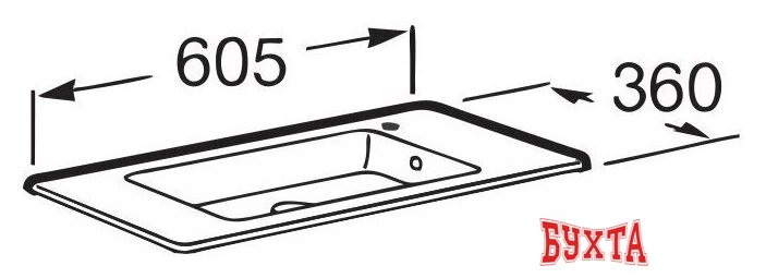 Умывальник Roca Unik Debba 60 732799H00Y 3