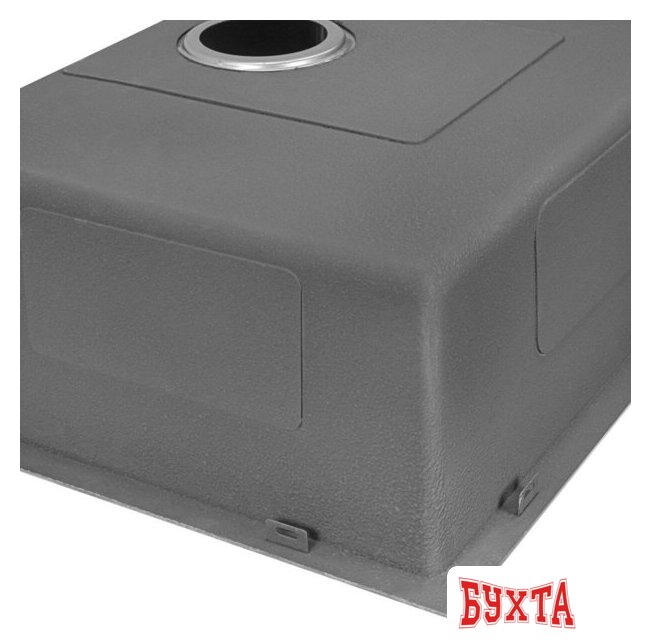 Кухонная мойка ARFEKA ECO AR 450*500 BLACK PVD NANO DECOR MILLET GRAINS 5