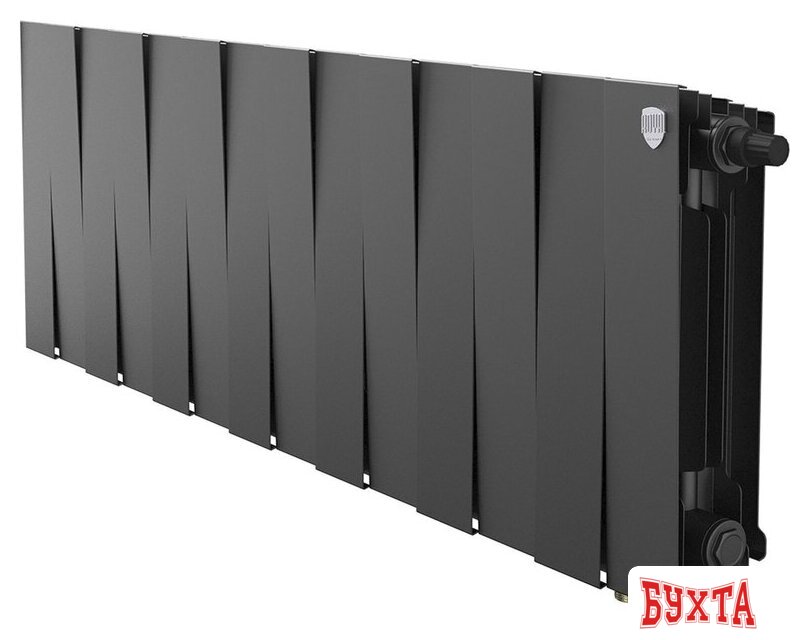 Биметаллический радиатор Royal Thermo PianoForte 300 Черный VR80 - 14 секций