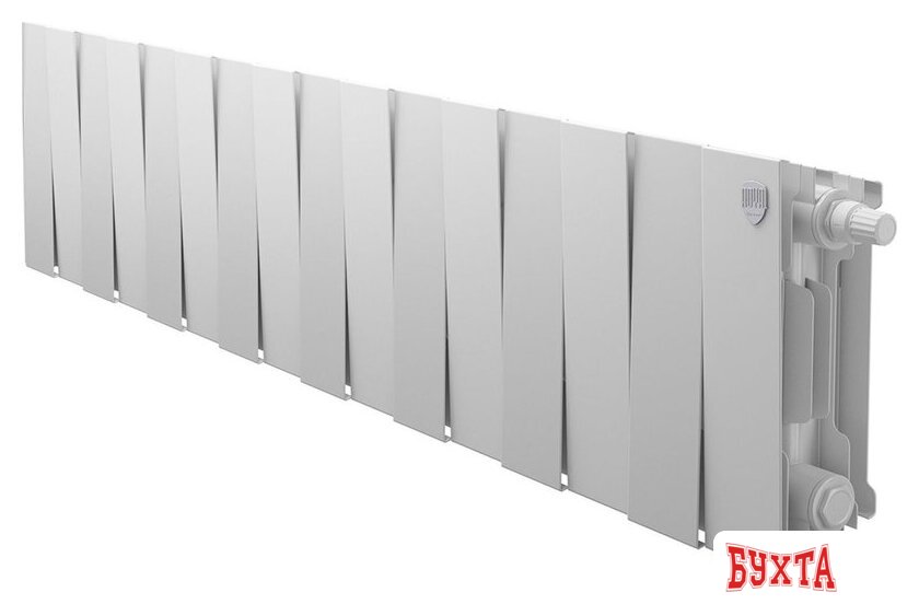 Биметаллический радиатор Royal Thermo PianoForte 200 Белый VR80 - 16 секций