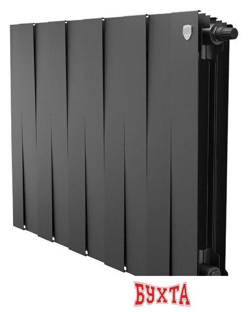 Биметаллический радиатор Royal Thermo PianoForte 500 Черный VR80 - 10 секций