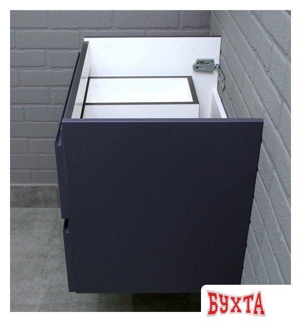 Мебель для ванных комнат Домино Тумба под умывальник Classica 60 Graffo подвесная В2 DGr2111T (графит матовый) 4