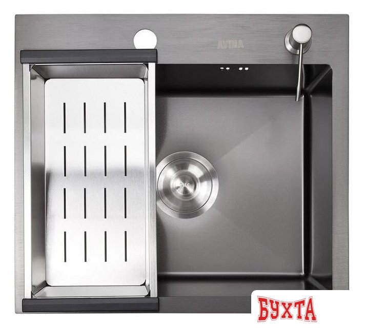 Кухонная мойка Avina HM5045 PVD (графит) 2