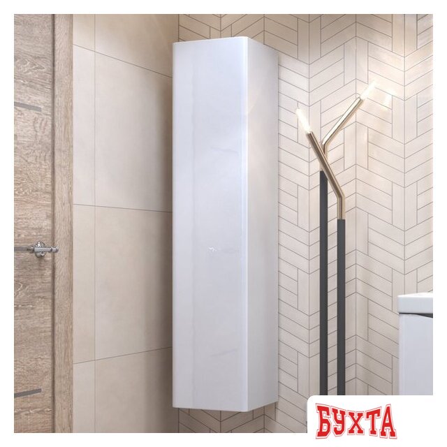 Мебель для ванных комнат Vigo Шкаф-пенал Glem 350 навесной 2