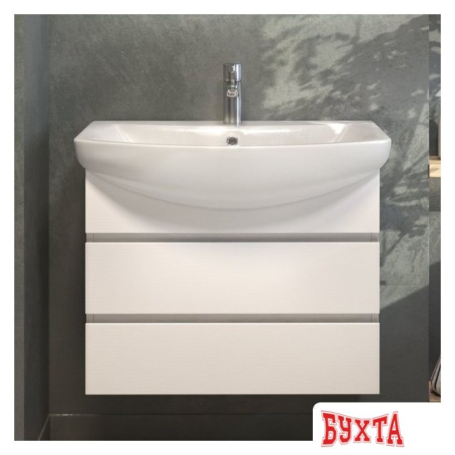 Мебель для ванных комнат Vigo Тумба под умывальник Wing 700-0-2 Балтика навесная (белый) 3