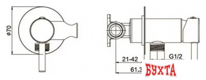 Гигиенический душ Grocenberg GB001 (графит) 5