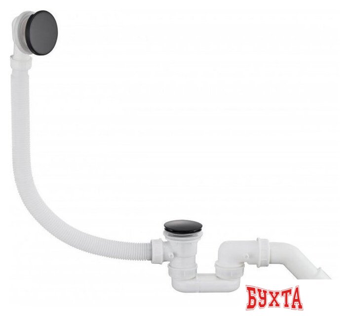 Слив-перелив Grocenberg GB230 (черный матовый)