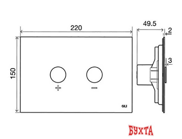 Инсталляция для унитаза OLI 885055+878781 4