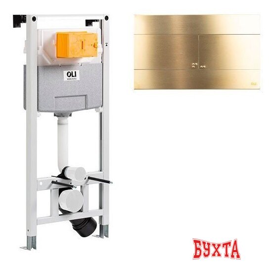 Инсталляция для унитаза OLI 885052+888565 (золото)