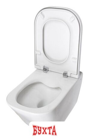 Унитаз подвесной Roca The Gap Clean Rim A34647L000 + 801472001 с пневмокрышкой 2