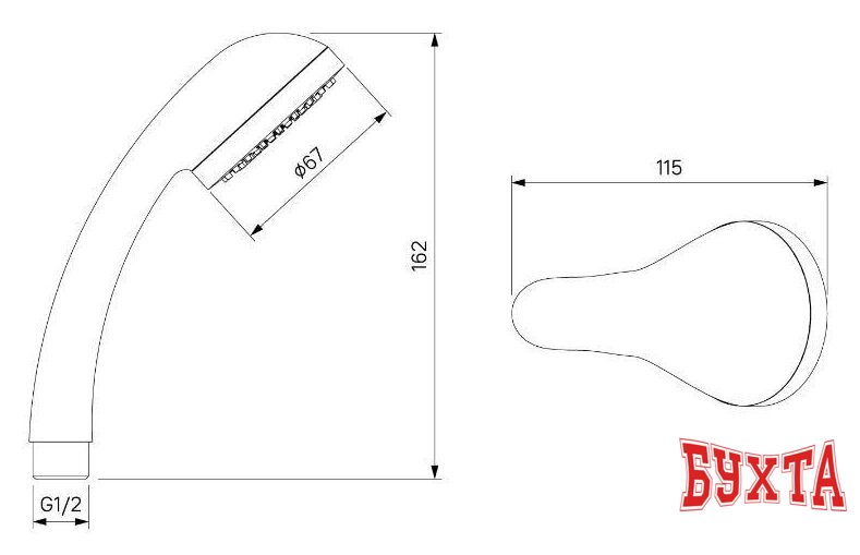 Смеситель Milardo Duplex DUPSBL2M10 3