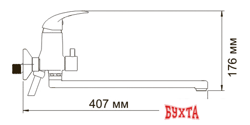 Смеситель Wasserkraft Isen 2602L 3