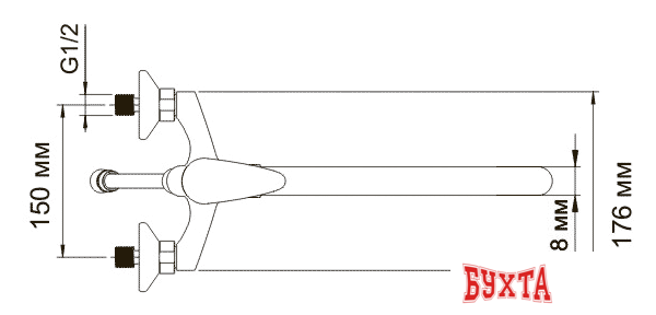 Смеситель Wasserkraft Isen 2602L 4