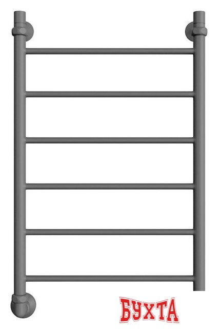 Полотенцесушитель Luxon J 80x50 (графит, нижнее подключение)