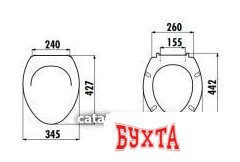 Сиденье для унитаза Creavit Sedef KC0703.01.0000E 2