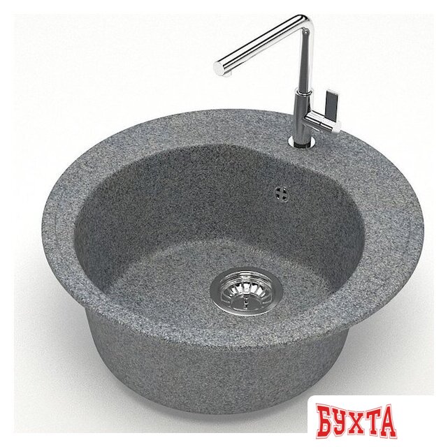 Кухонная мойка MARRBAXX Карельский камень модель 3/Q8 F003Q008 (серый/темно-серый) 2