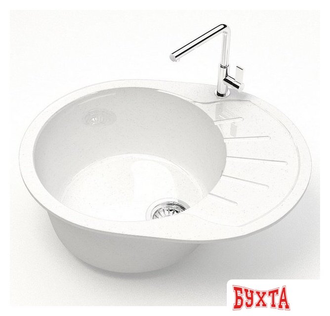 Кухонная мойка MARRBAXX Карельский камень модель 10/G31 F010G031 (белый) 2