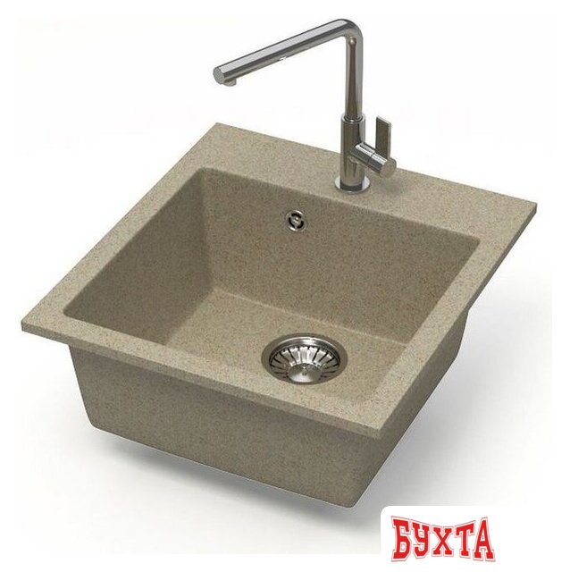 Кухонная мойка MARRBAXX Карельский камень модель 38/Q5 F038Q005 (песочный) 2