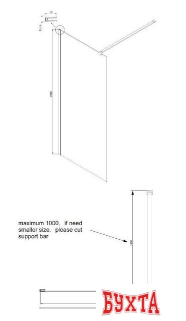Душевая стенка Ambassador Set 15031112-ST7 4