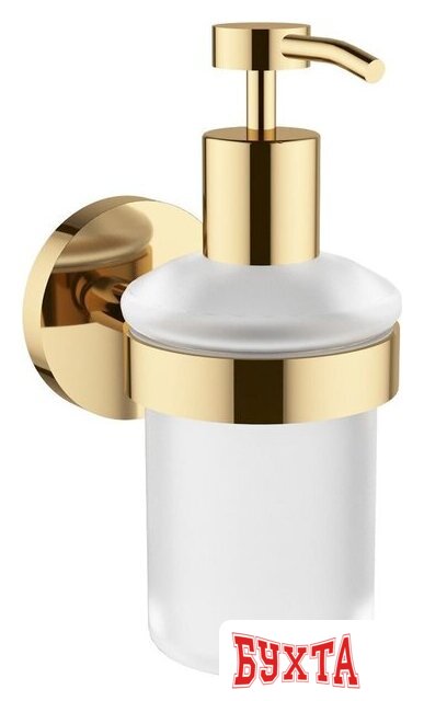 Дозатор для жидкого мыла Wellsee Finishing Touch 182513000 с держателем (золотой)