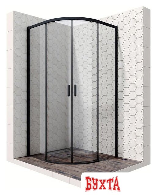 Душевой уголок Ambassador Queen Black 11011202 100х100