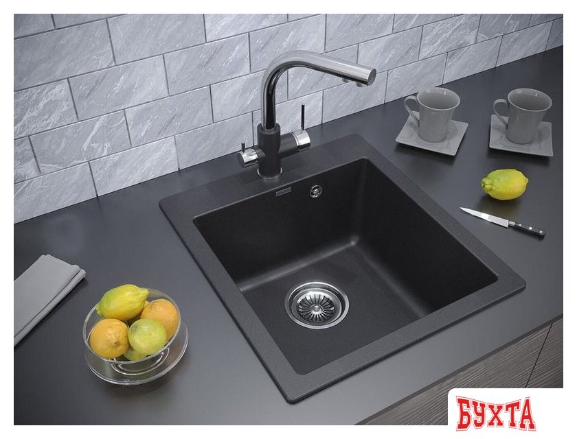 Кухонная мойка Paulmark Kante 45 PM104651-BE 3