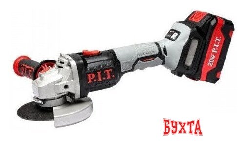 Угловая шлифмашина P.I.T. PWS20H-125D/1 (с 1-им АКБ, кейс)