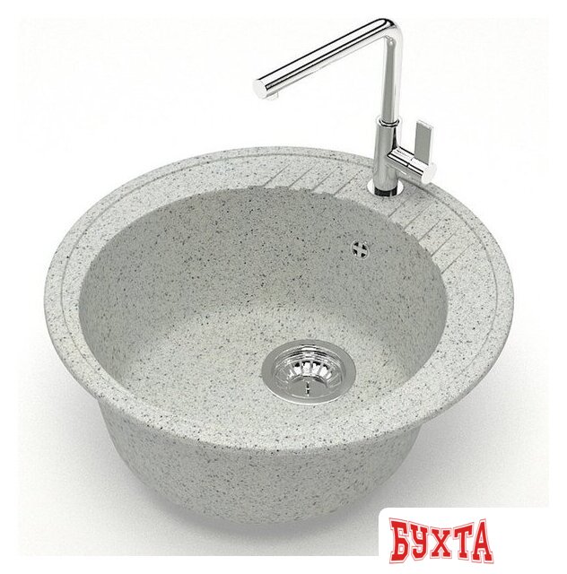 Кухонная мойка MARRBAXX Карельский камень модель 6/Q10 F006Q010 (серый/светло-серый) 2