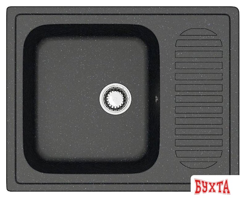 Кухонная мойка MARRBAXX Карельский камень модель 15/Q4 F015Q004 (черный)