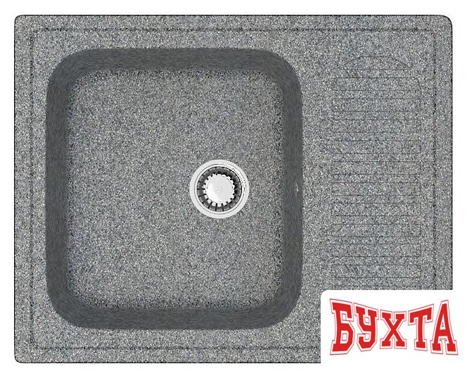 Кухонная мойка MARRBAXX Карельский камень модель 15/Q8 F015Q008 (серый/темно-серый)