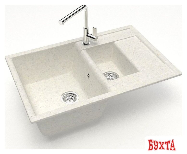 Кухонная мойка MARRBAXX Карельский камень модель 20/Q7 (хлопок) 2