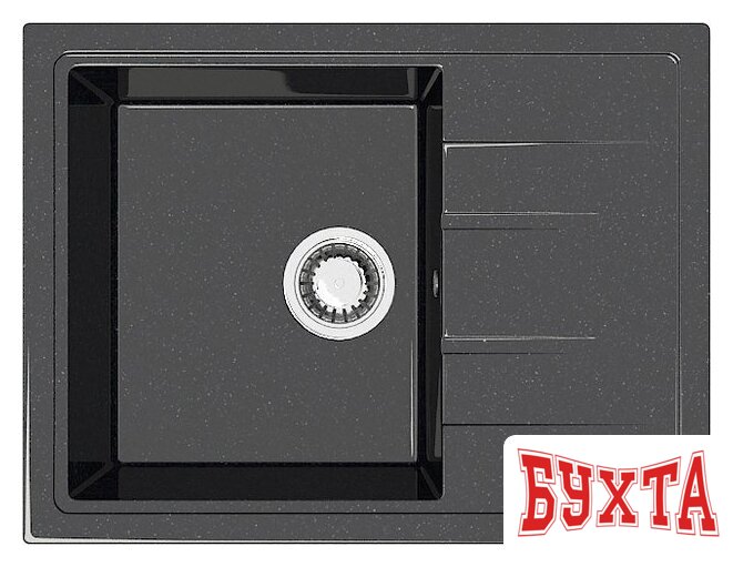 Кухонная мойка MARRBAXX Карельский камень модель 150/Q4 F150Q004 (черный)