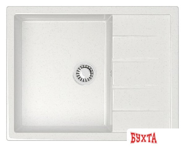 Кухонная мойка MARRBAXX Карельский камень модель 151/G31 (белый)