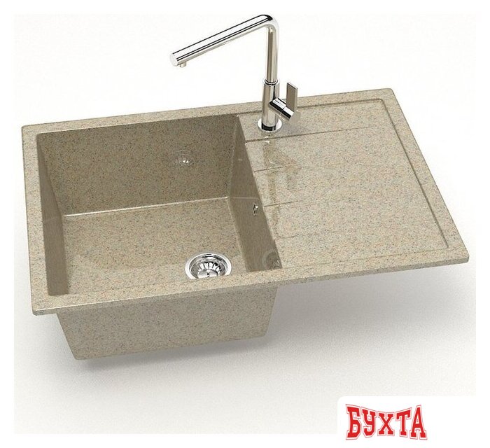 Кухонная мойка MARRBAXX Карельский камень модель 161/Q5 F161Q005 (песочный) 2