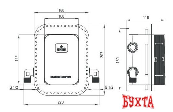 Душевая система Deante Box BXYZ0EBT 5