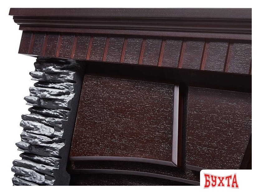 Портал Firelight Porto 30 (камень черный/шпон венге) 5