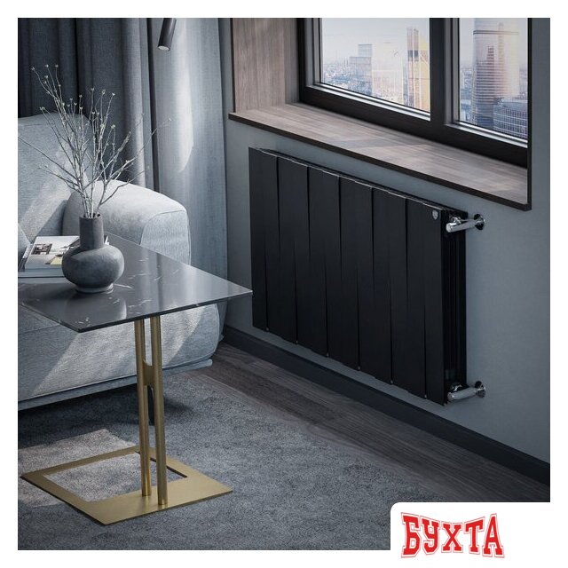Биметаллический радиатор Royal Thermo PianoForte 500 Черный - 12 секций 5