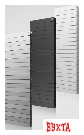 Биметаллический радиатор Royal Thermo Pianoforte Tower 500 Silver Satin (18 секций) 4