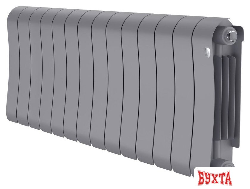 Биметаллический радиатор Royal Thermo Infinity 300 Silver Satin - 14 секций