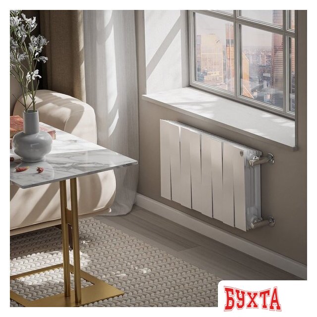 Биметаллический радиатор Royal Thermo PianoForte 300 Белый - 8 секций 5