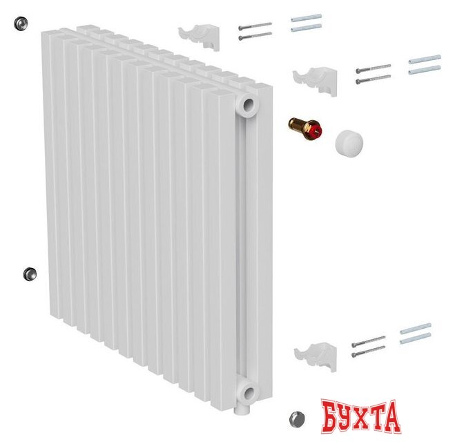 Дизайн-радиатор Royal Thermo Shift Q30 VC2050 - 12 секций RAL9016 5