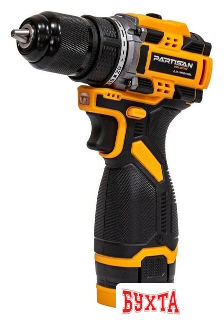 Дрель-шуруповерт Partisan AD-1660BL (с 2-мя АКБ, кейс) 2