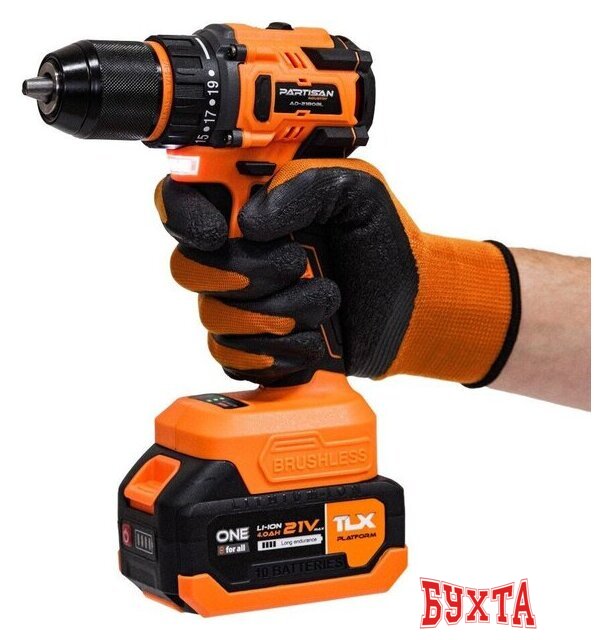 Дрель-шуруповерт Partisan AD-2180BL (с 2-мя АКБ, кейс) 5